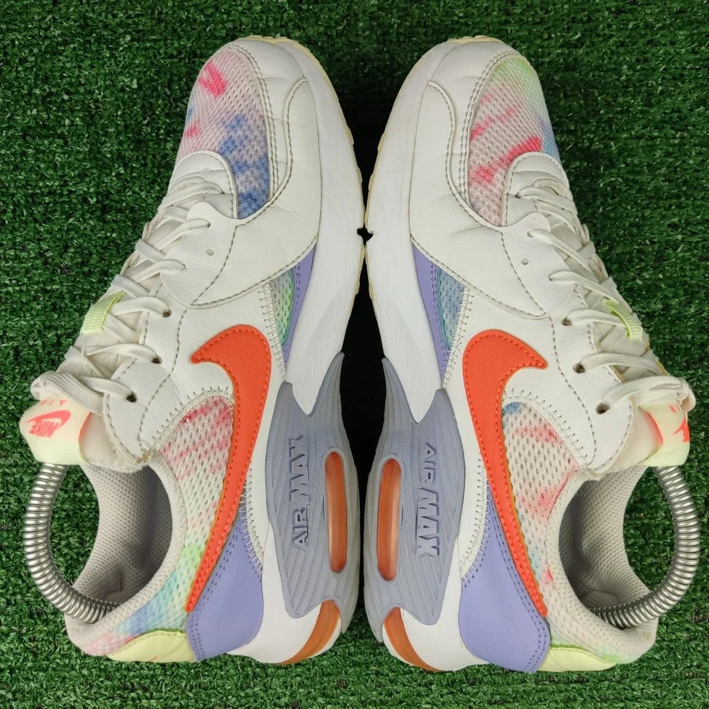 Nike‎ Sneaker Womens 8.5 White Air Max Excee Tie Dye DD9671-900 Athletic Running